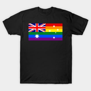 Australia LGBTQ Pride Flag, v2 T-Shirt